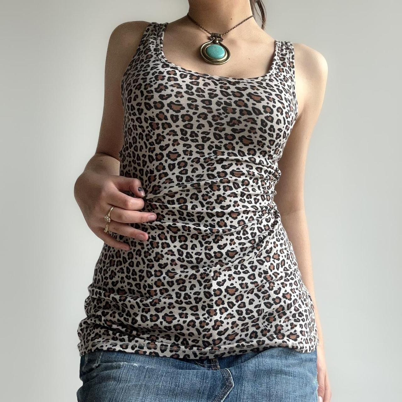 Cheetah print tank top