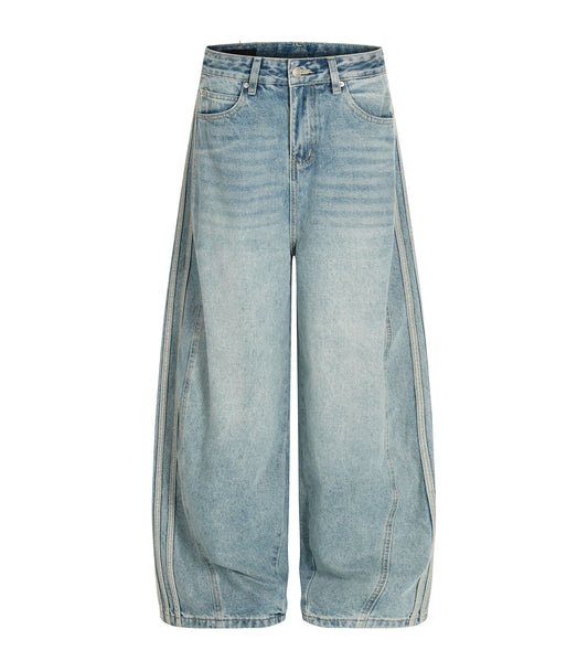 WIDEBOY STRIPED DENIM