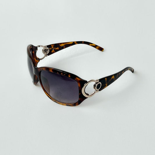 Tortoise shell print Y2K sunglasses